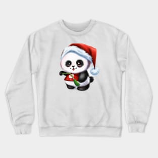 Cute Panda Drawing Crewneck Sweatshirt